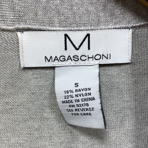 Magaschoni Open Front Duster Cardigan Small - Picture 2 of 4